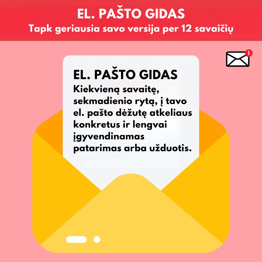 EL. PAŠTO GIDAS – Tapk geriausia savo versija