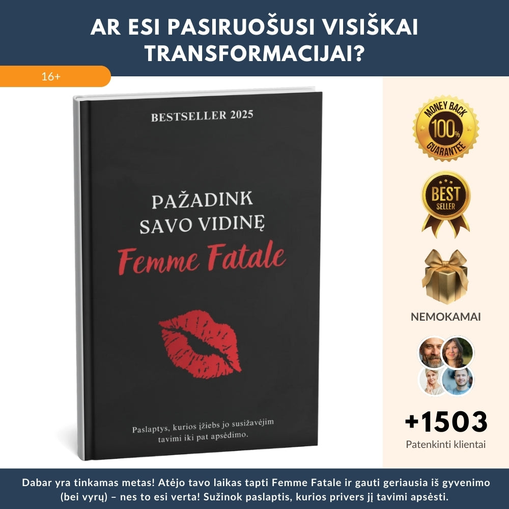 Revoliucinė knyga – Pažadink savo vidinę Femme Fatale