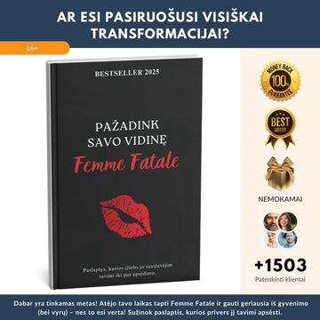 Revoliucinė knyga – Pažadink savo vidinę Femme Fatale